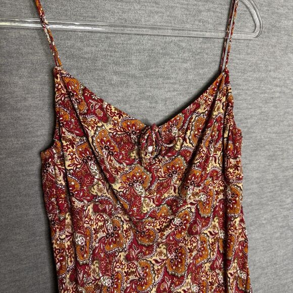 Vintage Y2K Ann Taylor Loft Womens 8 M Tank Dress Babydoll Below Knee‎ Midi Slip - Picture 4 of 7